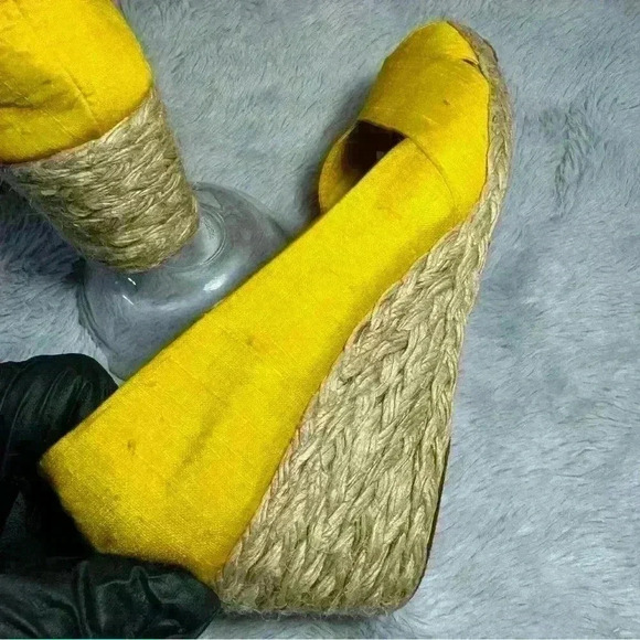 Ralph Lauren Cecilia Wedge Espadrilles Sandals 7B SH011 - Picture 5 of 10